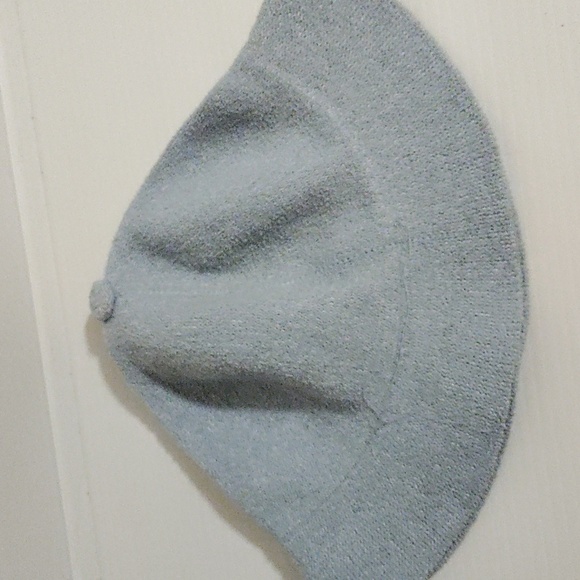 Vintage 90s Y2k Kangol light blue fuzzy furry bucket hat - Picture 3 of 7